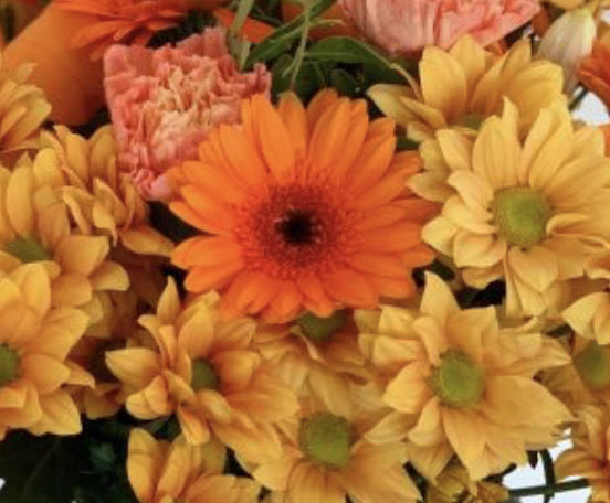 *Birthday Florist Choice Manly Autumn Gift Wrapped with Free Birthday Greetings Card