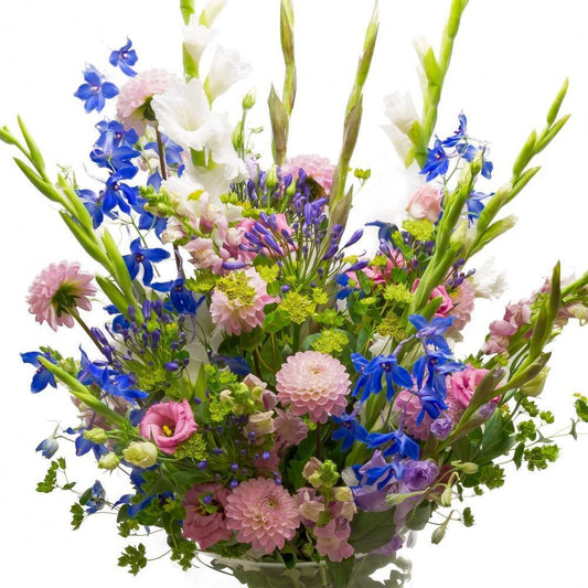 Georgina and Gladiolus Garden Bouquet